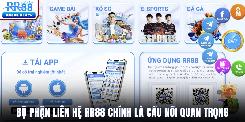 Bộ phận liên hệ RR88 chính là cầu nối quan trọng